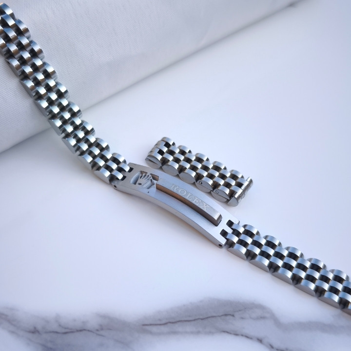 خرید ست دستبند انگشتر مردانه رولکس استیل رنگ ثابت شیک ارزان