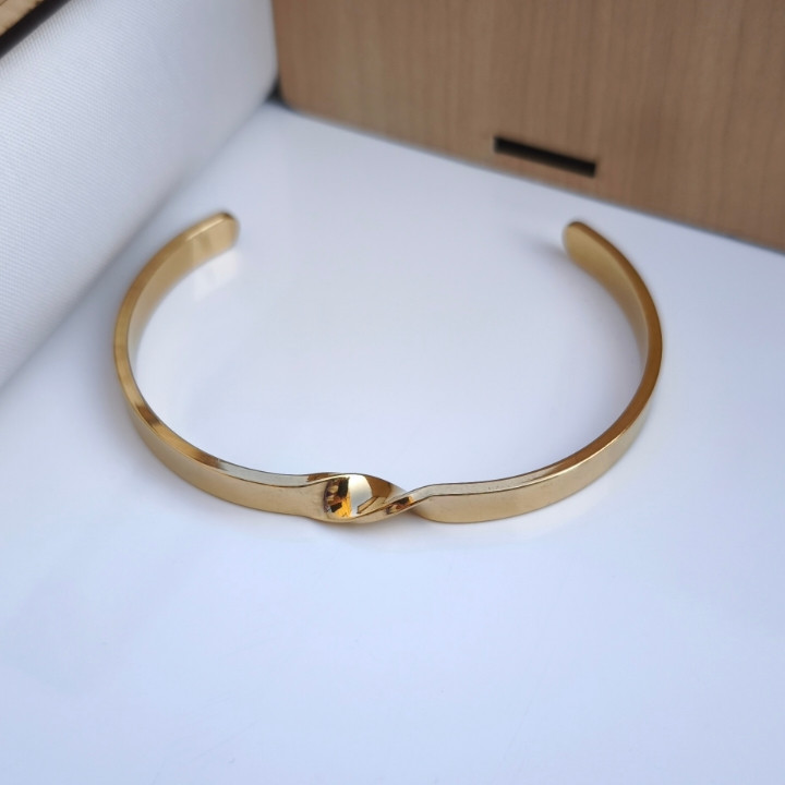 خرید بنگل طلایی پسرانه شیک ارزان مناسب کادو