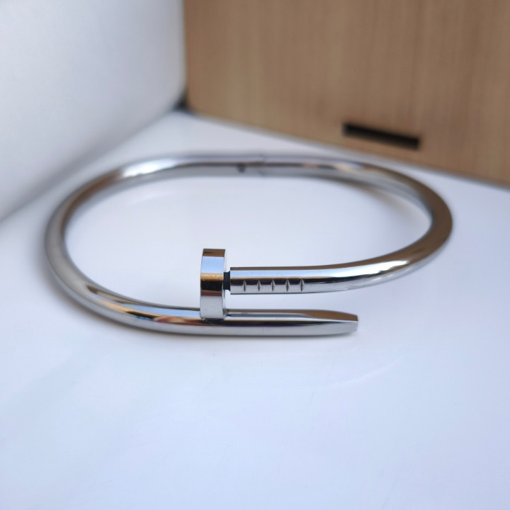 خرید دستبند میخی مردانه استیل رنگ ثابت شیک ارزان مناسب کادو