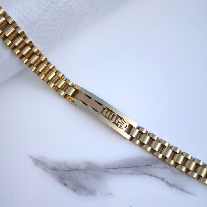 خرید دستبند طلایی مردانه استیل رنگ ثابت شیک ارزان