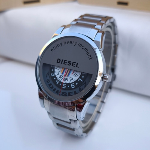 خرید ساعت دیزل مردانه استیل نقره ای رنگ ثابت شیک ارزان مناسب کادو