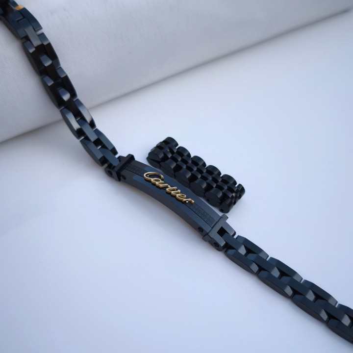 خرید ست انگشتر دستبند مردانه کارتیه مشکی رنگ ثابت قیمت مناسب