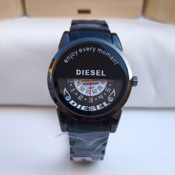 خرید ساعت مردانه دیزل مشکی استیل رنگ ثابت شیک ارزان مناسب کادو