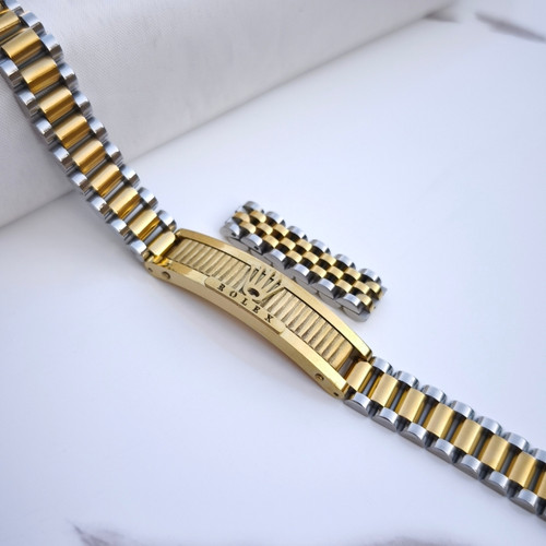 خرید ست دستبند انگشتر مردانه طلایی نقره ای رولکس استیل رنگ ثابت شیک ارزان مناسب کادو