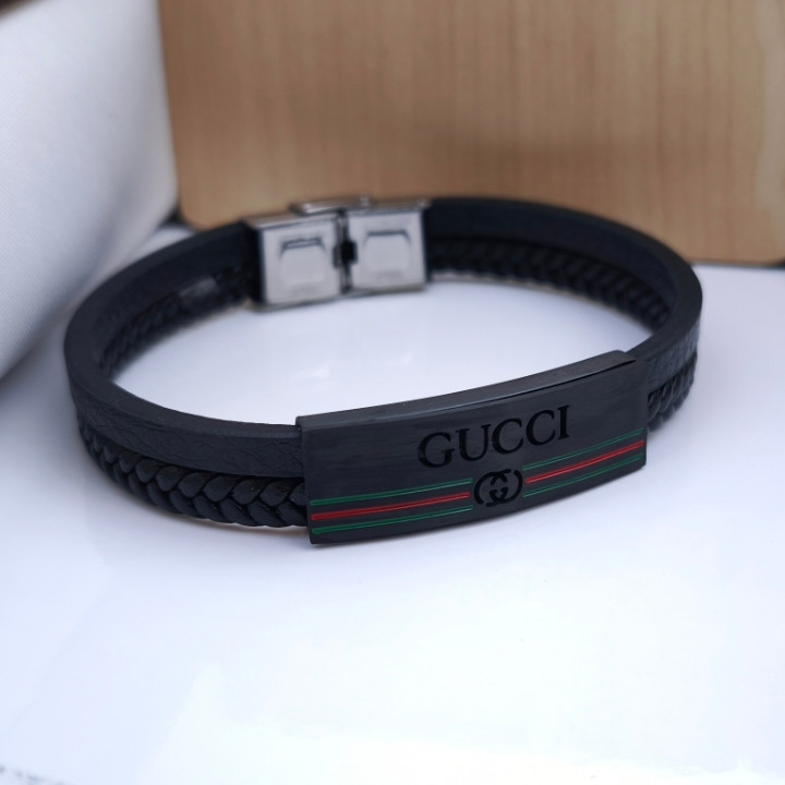 دستبند چرمی پسرانه شیک ارزان مناسب هدیه