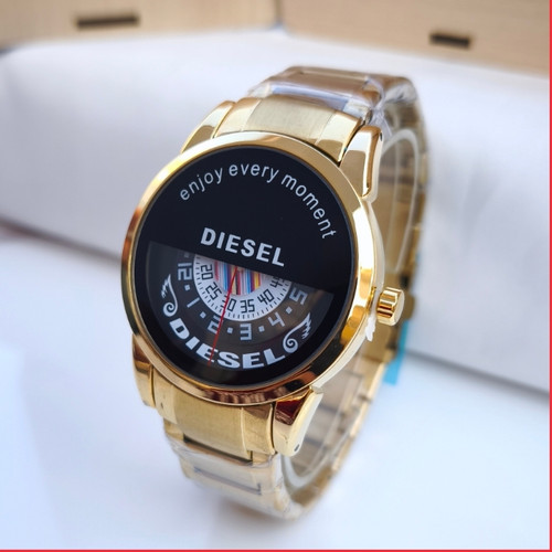 خرید ساعت دیزل مردانه طلایی استیل رنگ ثابت شیک ارزان مناسب کادو