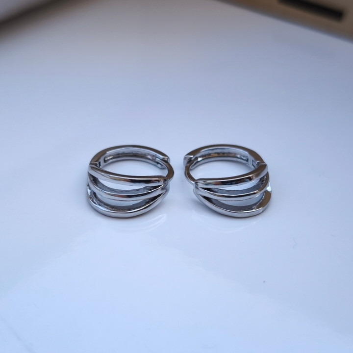 خرید گوشواره حلقه ای ژوپینگ رنگ ثابت شیک ارزان