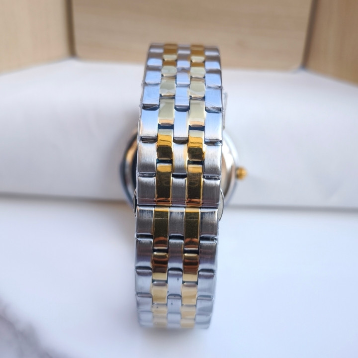 خرید ساعت استیل مردانه سیکو طلایی نقره ای شیک خاص مناسب هدیه